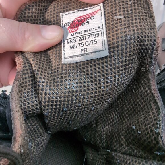 Red Wing Shoes Gore-Tex Steel Toe Work Boots Brown Leather - Picture 13 of 15